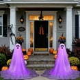 thumbnail image 1 of Decoraciones de Halloween, adornos de Halloween, regalos de Halloween, luces decorativas fantasma de Halloween, luces fantasma para patio, fiestas, adornos de jardín, colgante fantasma, 1 of 6