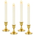 thumbnail image 1 of Set of 4 Golden Candlestick Candle Holders - Decorative Metal Candle Holders for Table Taper Candle Retro Style Wedding Advent Christmas Home Decoration,6cm, 1 of 5