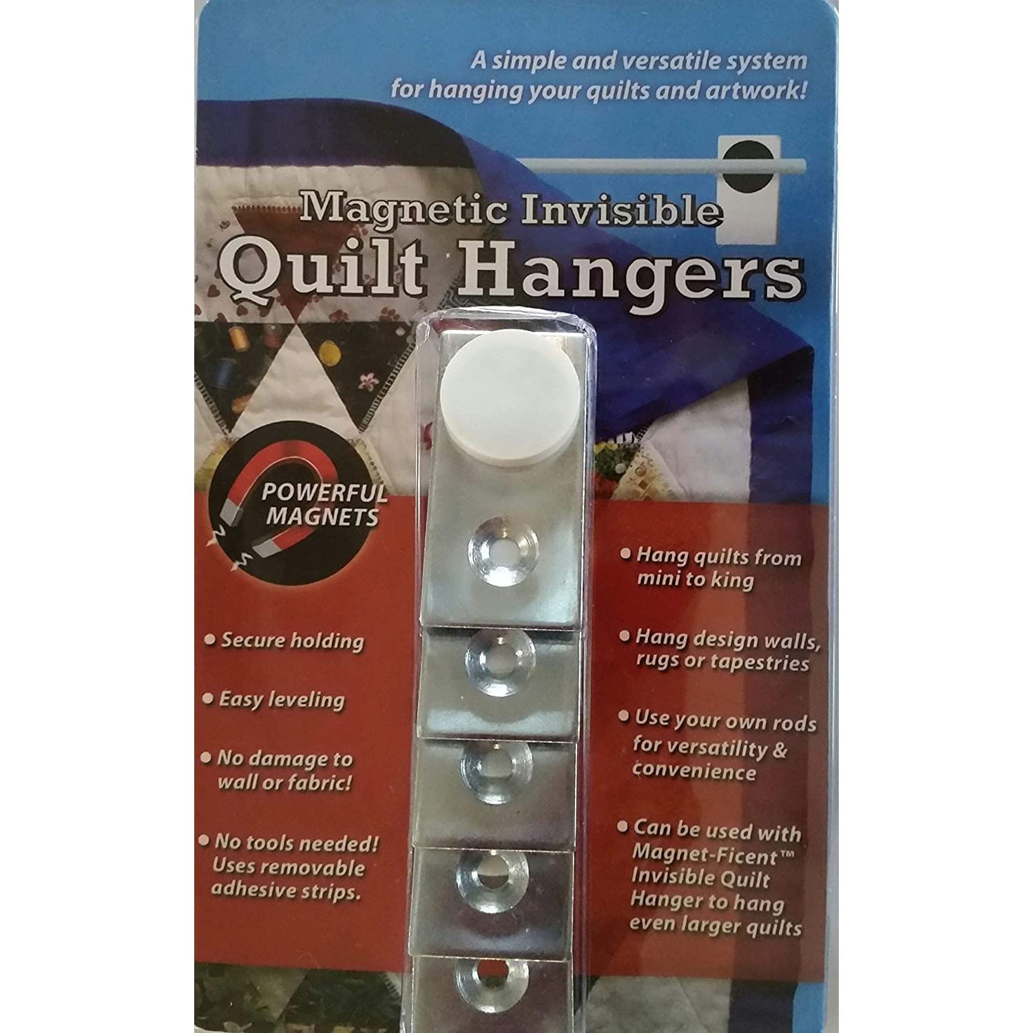 For Quilts with Sleeves - No See Ums (TM) Invisible Quilt Hangers - for  Quilts, Rugs, Tapestries, weavings, Fiber Art, Embroidery, Banners, All