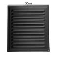 thumbnail image 1 of Square Metal Vent Cover for Air Ventilation 30x30cm Black Louver Plate, 1 of 10