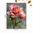 thumbnail image 3 of Pink Peony Floral Canvas Print, Modern Botanical Flower Lover Gift Bedroom Living Room Home Wall Decor Art, 3 of 8