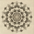 thumbnail image 1 of Ahgly Company Machine Washable Indoor Square Transitional Wheat Beige Area Rugs, 6' Square, 1 of 1