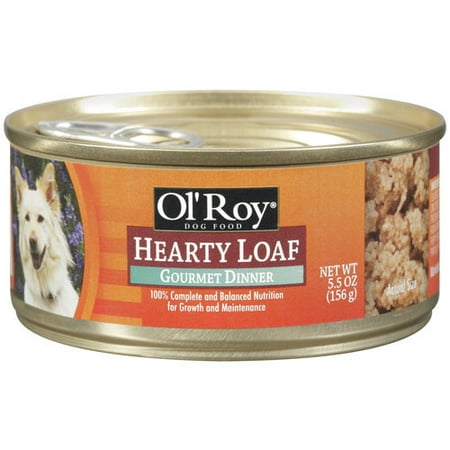 Ol' Roy Hearty Loaf Gourmet Dinner Beef & Chicken Canned Dog Food, 5.5 Oz.
