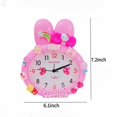 thumbnail image 5 of Reloj despertador para dormitorio Saytay, reloj despertador con cabeza de conejo, reloj de escritorio para decoración del hogar de estudiantes (hy), 5 of 5