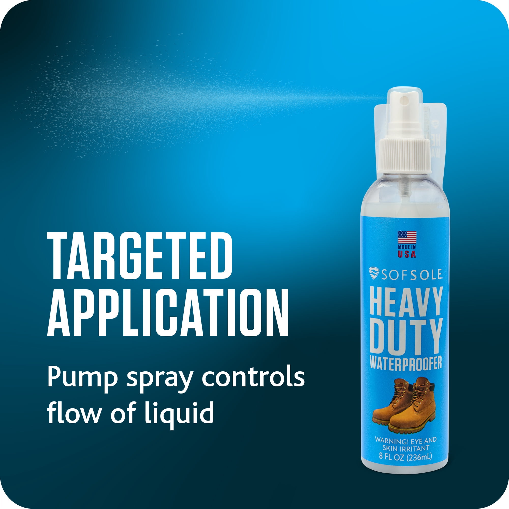 Sof Sole Heavy Duty Waterproofer 8 oz. Pump Spray Unisex
