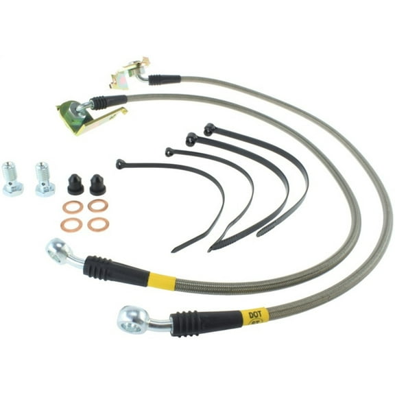 StopTech 950.63505 Stainless Steel Braided Brake Hose Kit Fits 01-02 Viper Fits select: 2001-2002 DODGE VIPER
