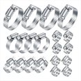 thumbnail image 1 of Abrazaderas de Manguera de Acero Inoxidable de 20 Piezas, Abrazaderas de Manguera de Tubo de Engranaje Helicoidal Ajustable de 1/4-2 Pulgadas (6-51 Mm) para Plomería, Maquinaria, 1 of 7