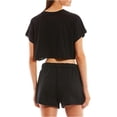 thumbnail image 2 of Hurley Womens Paneled Casual Walking Shorts caviar M, 2 of 2