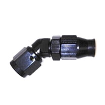 Fragola -12AN Real Street x 45 Degree Hose End Black For PTFE Hose