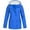 Blue, variant on Azrian Clearance Tops Plus Size Women Solid Rain Jacket Outdoor Plus Size Hooded Raincoat Windproof