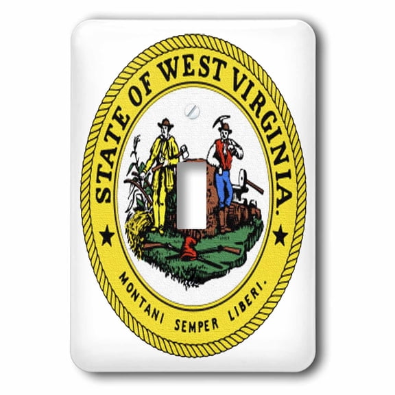 3dRose, State Seal of West Virginia (PD-US), single toggle switch