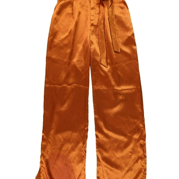 Heartloom Womens Cadence Casual Wide Leg Pants, Orange, Large