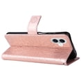 thumbnail image 5 of Allytechgroup for iPhone 16 Case Wallet, Sunflower Embossed PU Leather Flip Cover Stand Hand Strap Shockproof Stylish Cards Slots Phone Case for iPhone 16, Rosegold, 5 of 7