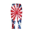 thumbnail image 5 of SELONE Fourth of July 4th of July Pants for Women High Elastic Waist Tights Summer Pants Sparklers Outfits Blue L, 5 of 5
