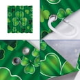 thumbnail image 4 of Hometravel Four Leaf Clover Design Waterproof Shower Curtain, Polyester Bathroom Decoration with Hooks, Decorative Curtain for Bath, Home, 180x180cm, Accessory, 4 of 6