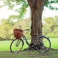 thumbnail image 5 of Hand-made Wicker Basket Multi-function Children Bicycle Children Bike Shopping Basket, 5 of 5