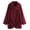 Wine, variant on SwiftWear Women's Fuzzy Fleece Jacket Lightweight Warm Soft Plush Coat Cardigan for Spring Fall, Brown