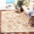 thumbnail image 3 of Safavieh Courtyard Euler Floral Indoor/Outdoor Area Rug, Natural/Brown, 5'3" x 7'7", 3 of 10