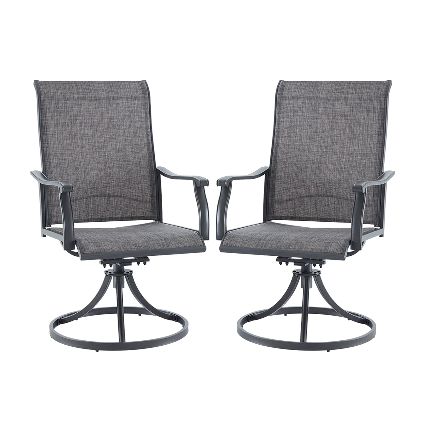 VICLLAX Patio Dining Chairs Set of 2, Textilene High Back Outdoor