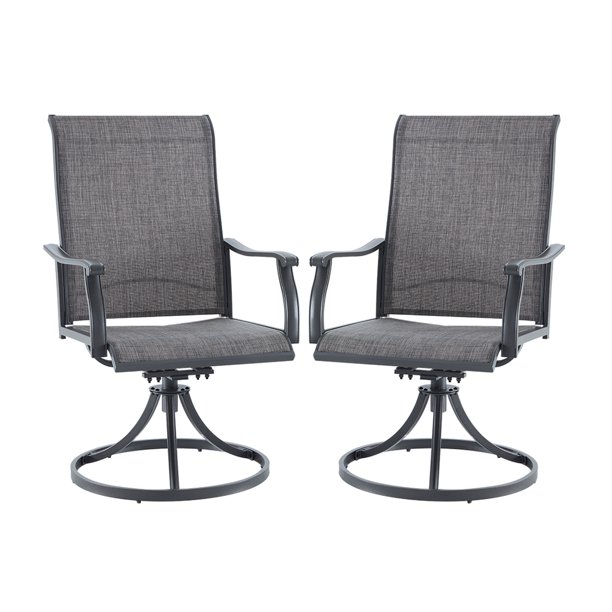 VICLLAX Patio Dining Chairs Set of 2, Textilene High Back Outdoor