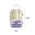 thumbnail image 6 of Storage Box Mini Transparent Easy Grip Non-slip Handle Space Saving Decorative Plastic Jewelry Candy Miniature Suitcase for Desktop, 6 of 8