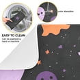 thumbnail image 2 of Yayeee Dish Drying Mat for Kitchen Counter 16"x18" Microfiber Absorbent Pad, Halloween Orange Ghosts, 2 of 7
