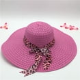thumbnail image 2 of TRUBKH Hats for Women Summer Sunhat Mesh Hat Shapeable Brim Travel Bucket Hat Wide-brimmed Hat Summer Boho Hat Oversized Beach Hat Beach Hat Packable Wide Brim Hats Straw Hat Pink One Size, 2 of 3