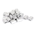 thumbnail image 1 of Unique Bargains 5/16' 8mm Wire Rope Aluminum Sleeves Clip Fitting Loop Sleeve Cable Crimps 20pcs, 1 of 1