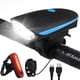 thumbnail image 1 of Bocina de bicicleta Faros delanteros Ciclismo nocturno Carga USB Equipo de conducción de bicicleta de montaña Faros de advertencia destacados, 1 of 5
