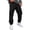 Black_002, variant on Men's Casual Cargo Sweatpants Fleece Lined Drawstring Elastic Waist pants Lightweight Workout Joggers Athletic Pants with Multi Pockets Light Blue XXL