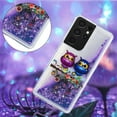 thumbnail image 4 of Case for Galaxy S21 Ultra,Glitter Quicksand Moving Hearts Star Flower Cartoon Animals Flowing Liquid Protective Soft Phone Case for Samsung Galaxy S21 Ultra 5G,6.8" 2021 (Purple Owl), 4 of 14