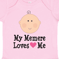 thumbnail image 4 of Inktastic Me Memere Loves Me Grandchild Girls Baby Bodysuit, 4 of 5