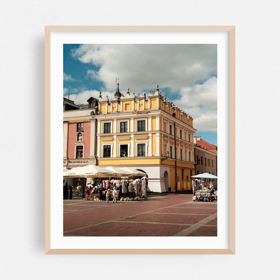 Great Market Square, Zamość 02 - Zamość Lubelskie Poland Photography Oak Framed Wall Art Print 16 x 20 inches