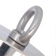 thumbnail image 2 of Aimant de pêche haute puissance en acier inoxydable NdFeB, aimant de pêche en néodyme argenté avec boucle à anneau, 170 kg, 2 of 4