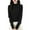 Black #3, variant on Women Knit Sweater Mock Turtleneck Fleece Long Sleeve Sweaters Fashion Thermal Lightweight Fall Tops Basic Soft Loose Fit Blouses for Women, Pink M