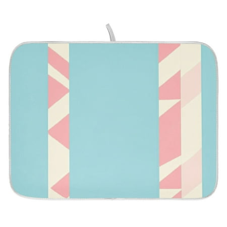 

Candy Stripe Pattern Dish Drying Mat for Kitchen Quick Drying Absorbent Soft Durable 18 x 24