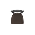 thumbnail image 3 of 410 Jackie 30" Swivel Bar Stool with Pewter Finish and Rein Coffee Seat, 3 of 4