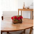 thumbnail image 3 of Nearly Natural 1591-RD Roses Artificial Arrangement in Decorative Chest - Red, 3 of 3