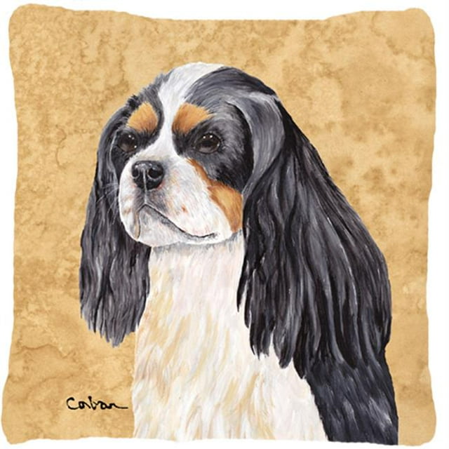 Carolines Treasures SC9120PW1414 Cavalier Spaniel Coussin Décoratif en Tissu Intérieur & Extérieur