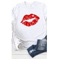 thumbnail image 2 of Red Lips Valentines Graphic Tee, 2 of 6