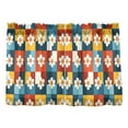 thumbnail image 7 of Yayeee Kitchen Curtains Tier Pair Light Filtering 27"x24" Rod Pocket Short Cafe Window Panel, Yellow Checkered Daisy, 7 of 7