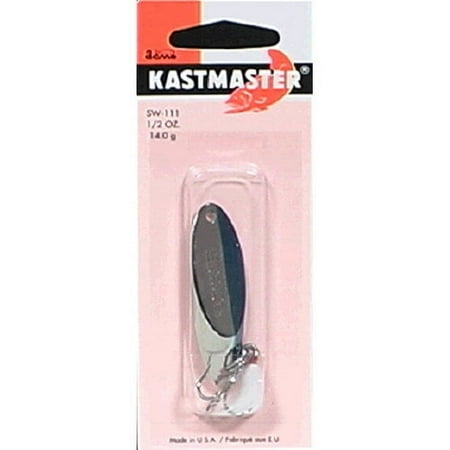 Acme Tackle Kastmaster with Tube Fishing Lure Spoon Chrome & Neon Blue 1/2 oz.