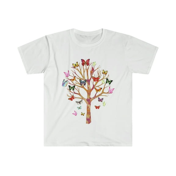 Colorful Butterflies Tree T-Shirt