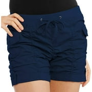 Juniors' Plus Ruched Shorts