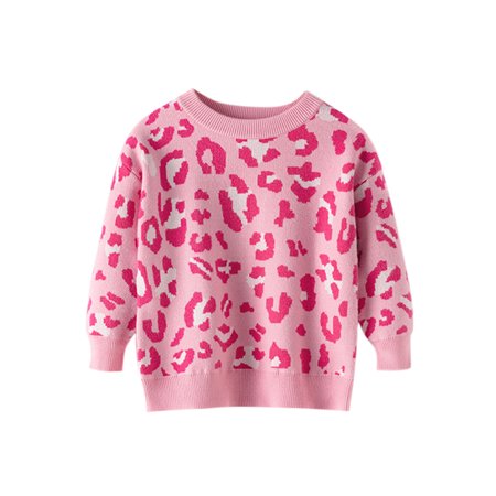 

ZHUASHUM Toddler Youth Teen Boys Girls Long Sleeve Cartoon Knit Print Sweater knitwear
