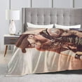 thumbnail image 5 of 3D Print Soft Throw Blankets Brantley Rock Music Gilbert Theme Ultra Warm Blanket Flannel All Seasons Blankets for Sofa Bed Travel and Camping 50""X40"", 5 of 6