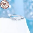 thumbnail image 5 of Real S925 CZ Promise Ring Butterfly Round 925 Sterling Silver Bridal Engagement, 5 of 8