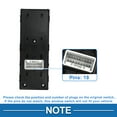 thumbnail image 4 of Interruptor de ventana eléctrica para automóvil Unique Bargains No. 93571D9200, interruptor de control de ventana del lado del conductor delantero para Kia Sportage 2017-2022, negro, 4 of 7