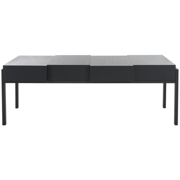 SAFAVIEH Alexander Modern Wood Coffee Table, Black Stripe /Black