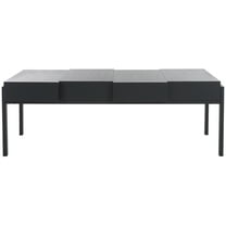 SAFAVIEH Alexander Modern Wood Coffee Table, Black Stripe /Black
